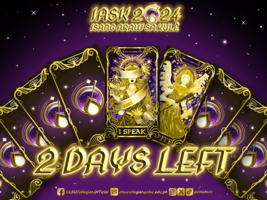 clsukule's tweet image. 𝗔 𝗰𝗮𝗿𝗱 𝗿𝗲𝘁𝗿𝗲𝗮𝘁𝘀 𝗯𝗮𝗰𝗸 𝘁𝗼 𝘁𝗵𝗲 𝗱𝗲𝗰𝗸— 𝘁𝘄𝗼 𝗱𝗮𝘆𝘀 𝗹𝗲𝗳𝘁 𝘁𝗼 𝗿𝗲𝗴𝗶𝘀𝘁𝗲𝗿!

Register now at the link below!:

forms.gle/4TUoDKV7fvMhgL…

#IsangArawSaKule
#WriteHereWriteNow 
#ForStudentryEQUALITY
#CLSUCollegian