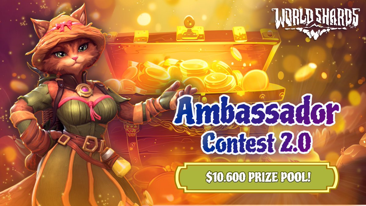 Missed the First One? Here’s Another Chance to Win!
The second Ambassador Contest is live!

🏆 Prizes: 
🥇1st Place - $2000  
🥈2rd Place - $1000
🥉3rd Place - $800   
🏅4th-20th Places - 400$

More info on Discord: worldshards.net/discord-post