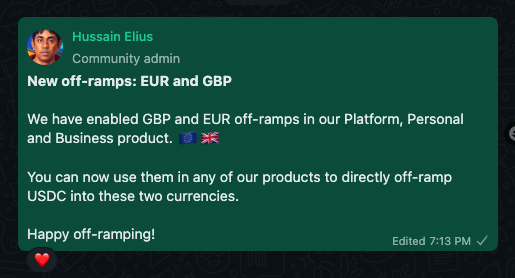 realElius's tweet photo. @WindAppHQ has enabled USDC --> EUR and GBP off-ramps in all our products.

Try off-ramping your USDC today, directly to your bank account! https://t.co/P4vRHXU90d