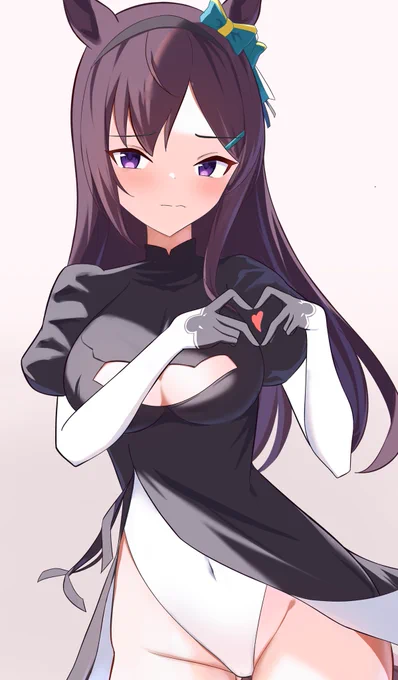 ニーアオートマタの2Bのコスプレしてくれたドーベル!#ウマ娘#メジロドーベル 