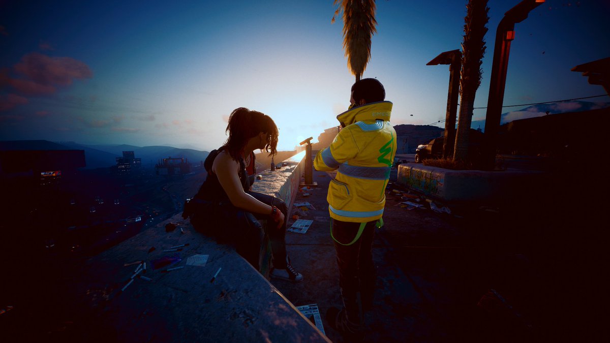 Traveller_VP's tweet photo. Sunset 
Cyberpunk 2077
#Cyberpunk2077 #Cyberpunk2077PhantomLiberty #cyberpunk #PhotoMode #VirtualPhotography https://t.co/wIXQN8MwZM