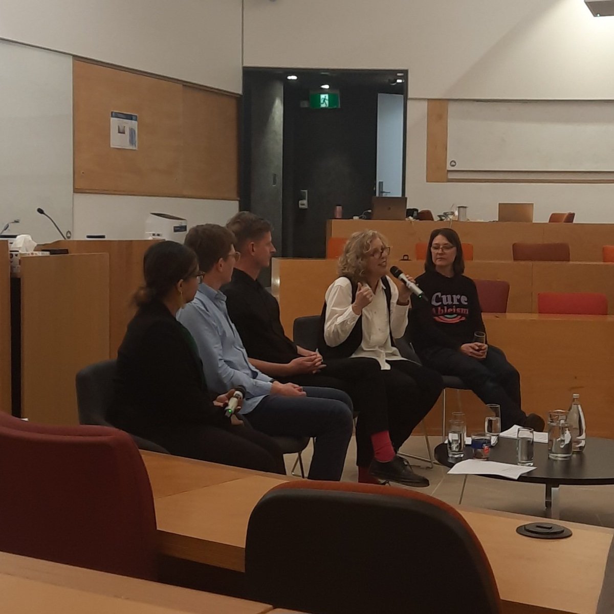 Bringing the University and Community Together - great panel tonight with Kirsten Deane, Jen Hargrave, Aaron Hart &amp; Nicholas Hill