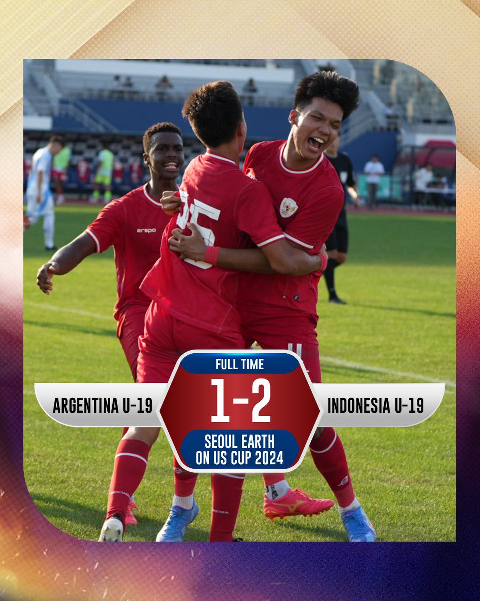 Kemenangan atas Argentina yang patut disyukuri, tapi tidak boleh besar kepala.

Semoga hasil ini bisa menambah motivasi para pemain untuk terus berkembang. Belum saatnya puas, karena mimpi kami bisa membawa Garuda terbang tinggi hingga panggung dunia.