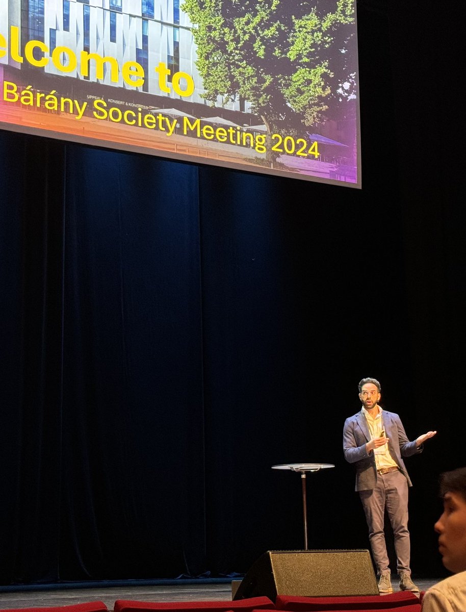 Delighted to be at my first Bárány Society meeting in beautiful Uppsala, Sweden. Exciting updates from <a href="/DrMoSahib/">Dr Mo Sahib Mahmud</a> presenting evidence that nGVS can also enhance balance responses to external perturbations. <a href="/BSociety25913/">BaranySociety</a>