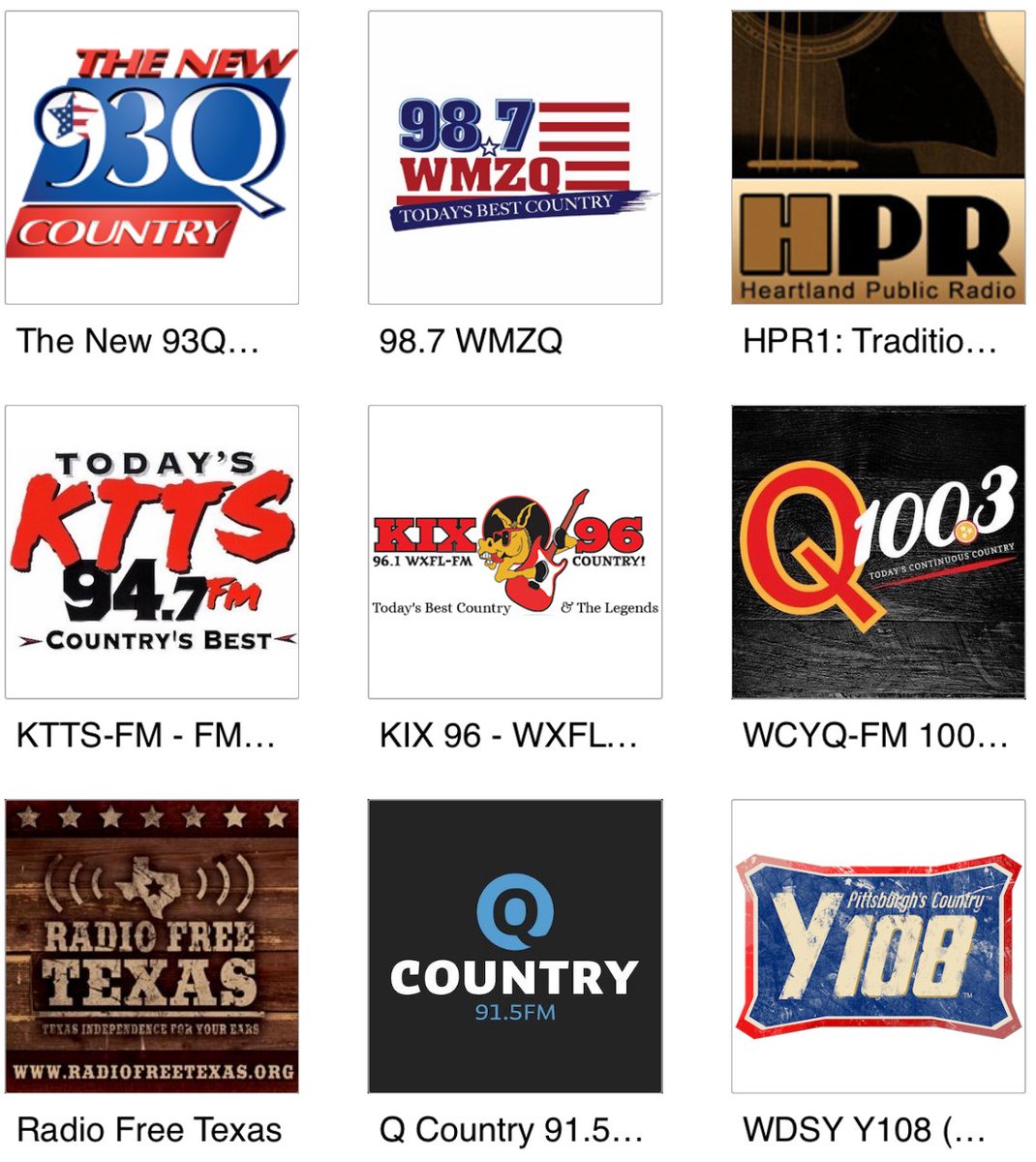 CountryMusicApp's tweet photo. Over 100 country music radio station streams are now updated! If you had troubles playing your favorite station, check again and enjoy. Still having troubles or missing a station in our list, comment below! https://t.co/gxxJRAzPqD