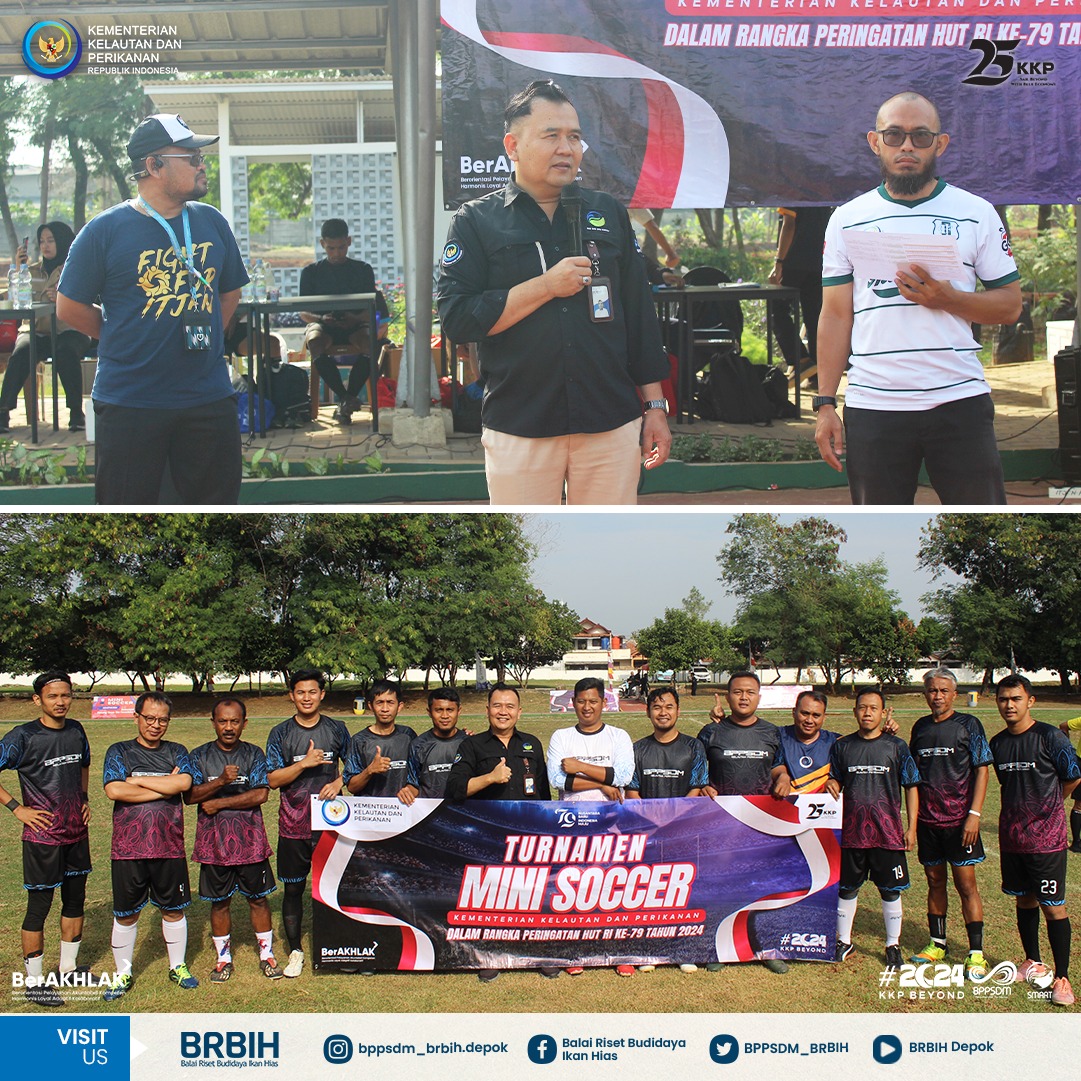 bppsdm_brbih's tweet photo. Pada Tanggal 28-30 Agustus 2024 Turnamen Mini Soccer KKP 2024 dalam Rangka Hut RI Ke 79 secara resmi dimulai di BRBIH, di mana 11 tim dari Satker Eselon 1 KKP siap bertarung untuk meraih gelar juara.
@kkpgoid
@bppsdm_kp
#KKPThrive #2024KKPBeyond #EkonomiBiru #BPPSDMKP #BRBIH https://t.co/G8M54JIPJa