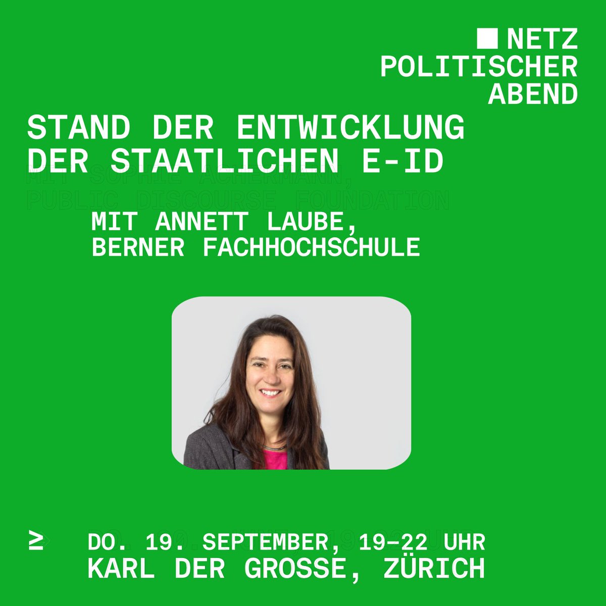 Digitale Gesellschaft (@digiges_ch) on Twitter photo Wir freuen uns
auf die Teilnahme von <a href="/AnnettLaube/">Annett Laube</a> am #NetzpolitischerAbend vom 19. September 2024!
Sie ist Professorin für Informatik und Leiterin des Institute for Data Applications and Security der Berner Fachhochschule.
Weitere Infos: digitale-gesellschaft.ch/event/netzpoli… Wir freuen uns
auf die Teilnahme von <a href="/AnnettLaube/">Annett Laube</a> am #NetzpolitischerAbend vom 19. September 2024!
Sie ist Professorin für Informatik und Leiterin des Institute for Data Applications and Security der Berner Fachhochschule.
Weitere Infos: digitale-gesellschaft.ch/event/netzpoli…