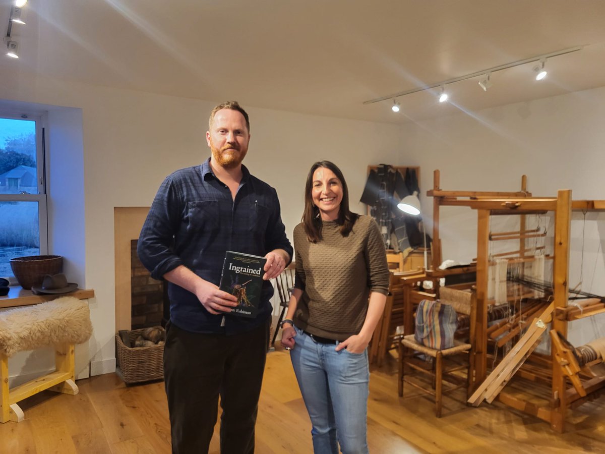 Furtherfrom's tweet image. It was brilliant to get @CallumGRobinson and @beckorio - currently shortlisted for the Wainright Prize for #Rural - together at last night&apos;s #Ingrained launch! Both such brilliant new writers on the scene, we&apos;re feeling very spoiled that they&apos;re local too!