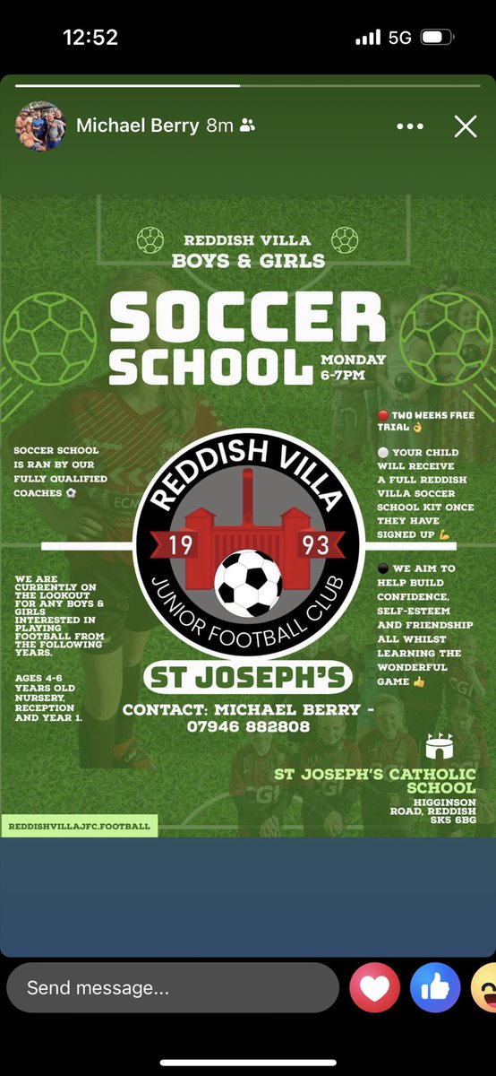 Reddish Villa JFC tweet media