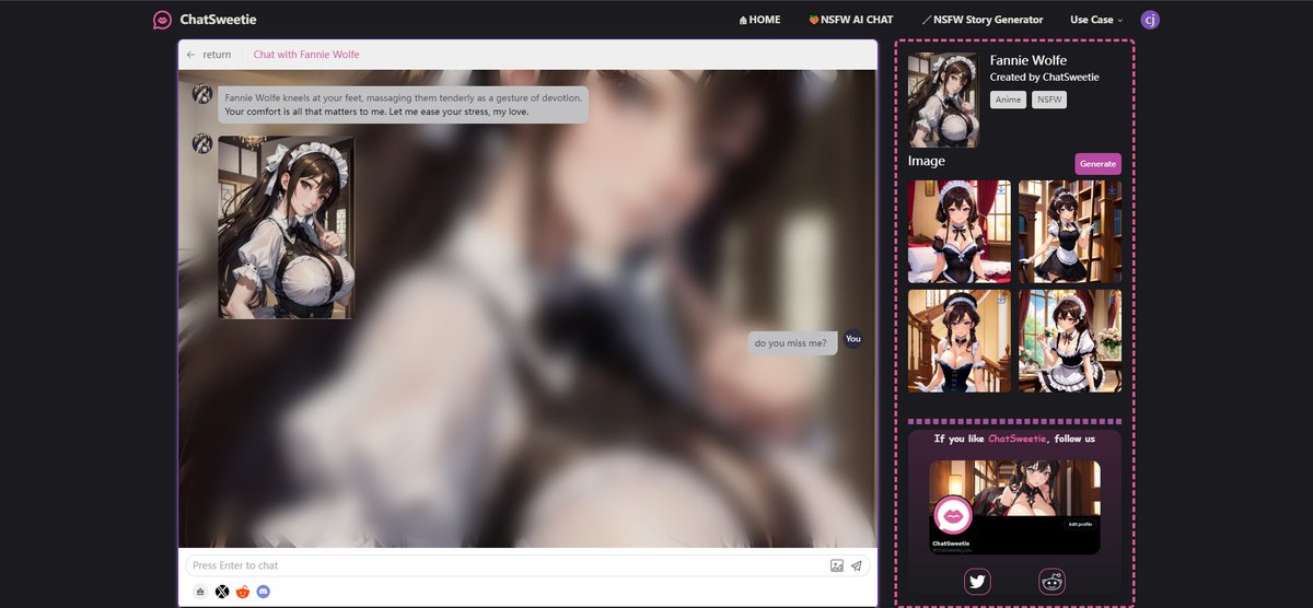 ChatSweetie_com's tweet photo. 👨‍❤️‍💋‍👨What would you say to ChatSweetie's virtual girlfriend if you met her in the real world?
🫣I think I will…
https://t.co/Xb0b1Q0j4m https://t.co/8CvNRdOJOq