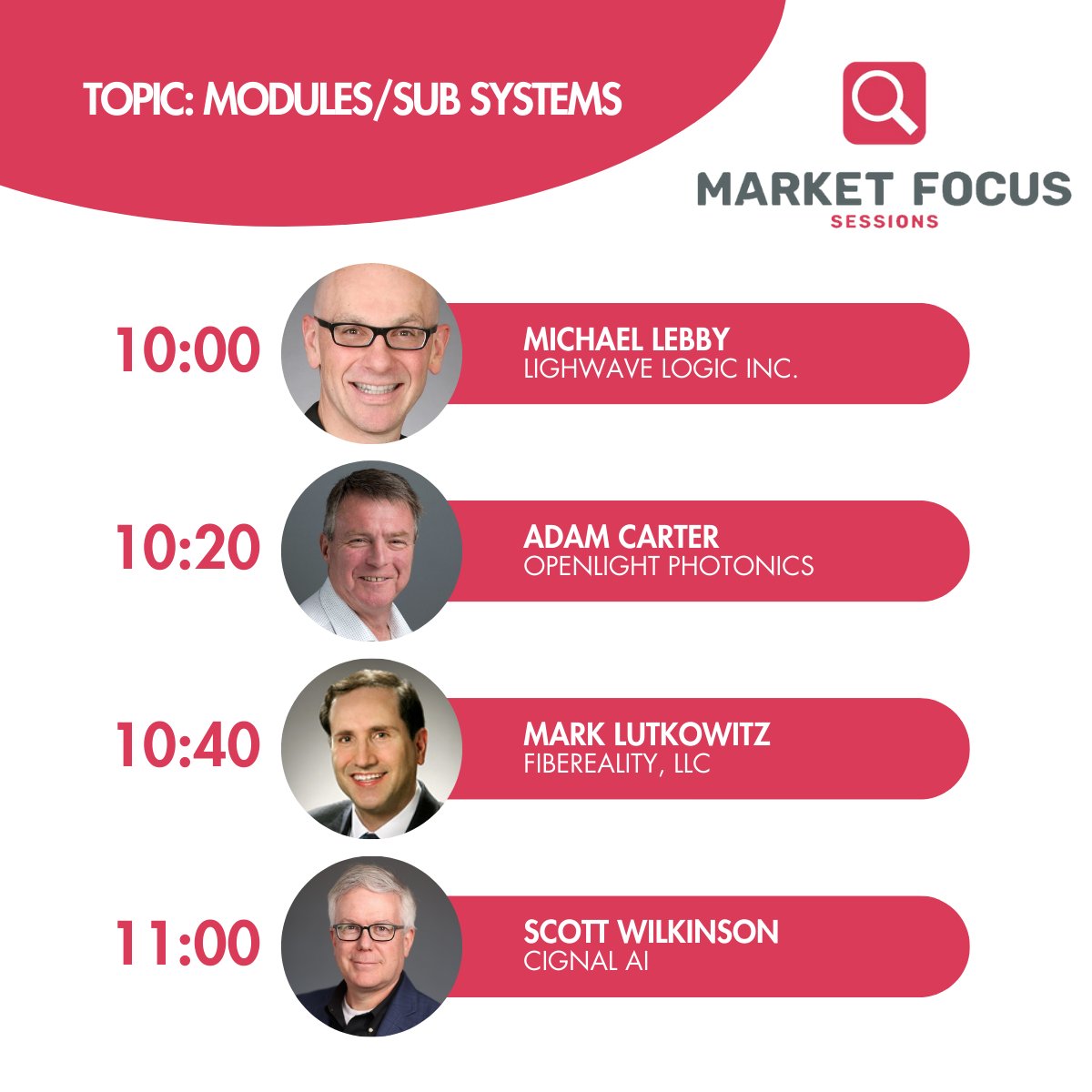 ECOC_Exhibition's tweet photo. Join us at #ECOC2024 Market Focus theatre, for sessions filled with insightful discussions on the future of the optical communications sector.

🔹Our Market Focus timetable is now available, and features a range of industry experts: https://t.co/xy2wToYFlw

#ECOCExhibition https://t.co/YLx7b0Rtah