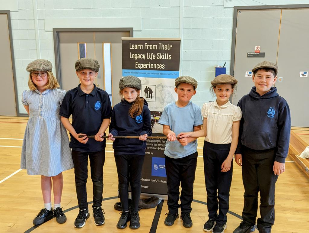 #OTD one year ago I had the privilege of visiting Daliburgh PS in South Uist to provide the P6/7 pupils with the platform to learn from the legacy of Old Tom Morris. A magical experience for all.