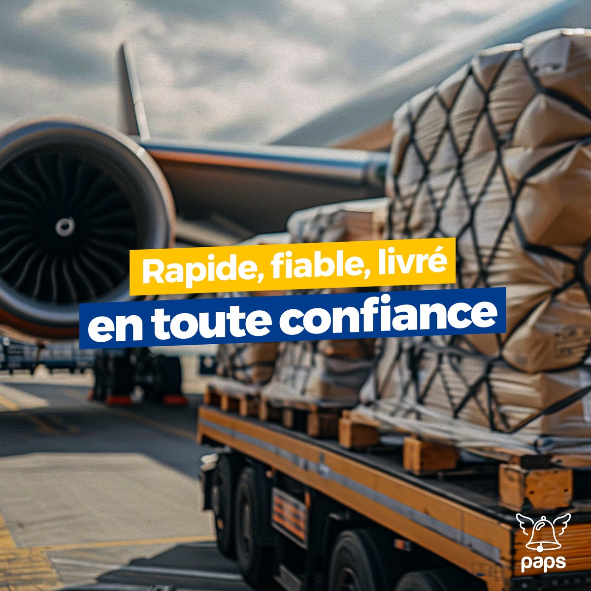 Simplifiez votre fret avec PAPS ! 🌍✈️

Bénéficiez d’un large réseau et d’une équipe experte pour vos expéditions. 

Demandez votre devis gratuitement dès aujourd'hui ! 🧾 papslogistics.com/demande-de-dev…

#DeliveryHeroes #Paps #Logistique #Livraison #Fret