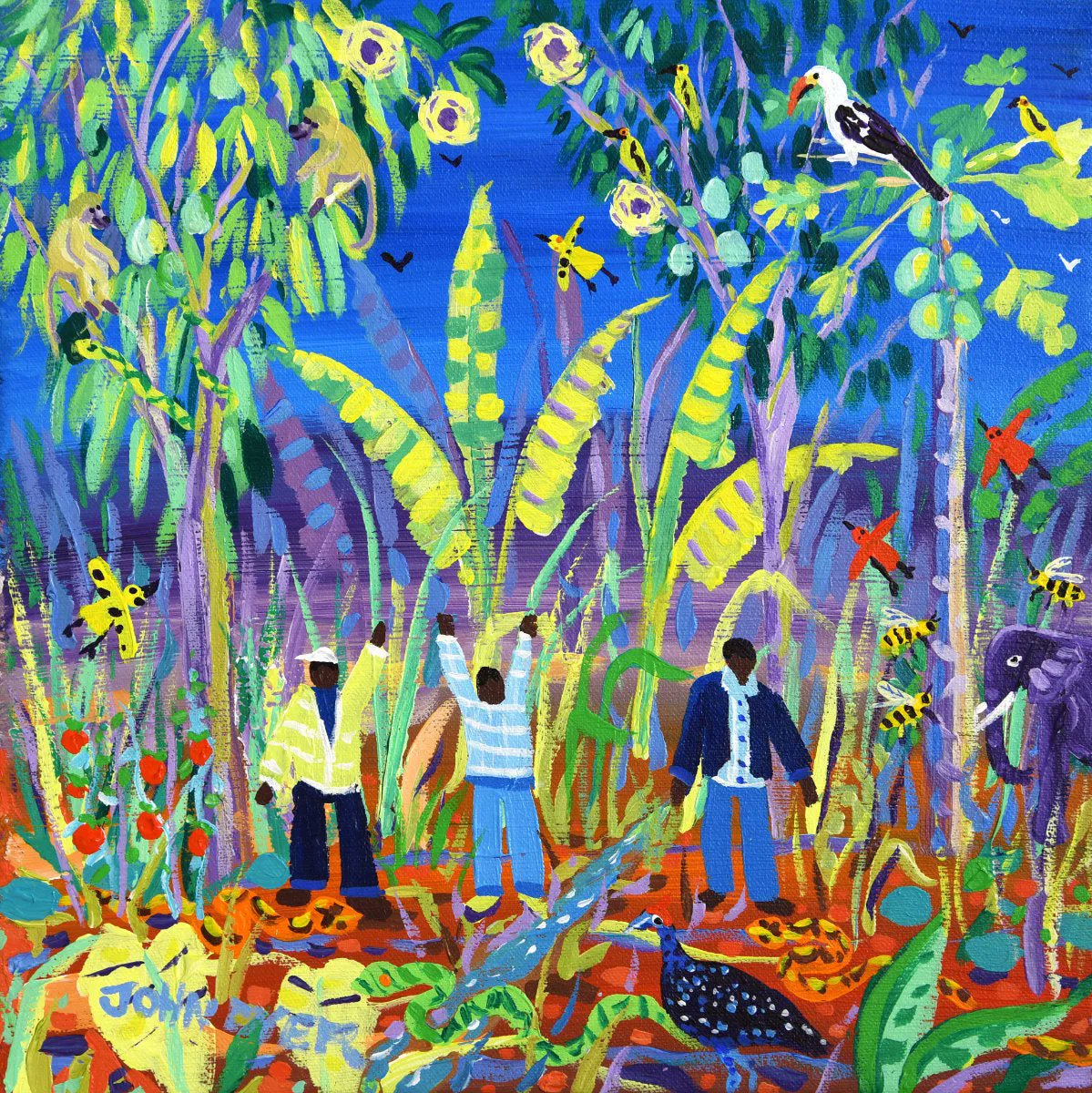 johndyergallery's tweet photo. 🎨 It's Wonder Wednesday!

Explore: African Painting, 'Harvesting in Harmony with Wildlife, Meru, Kenya', 12x12 inches acrylic on canvas. Paintings of Africa by British Artist John Dyer., a breathtaking acrylic painting by celebrated Cornish artist John Dyer (b.1968).

What do you love most about this painting? Do you own a John Dyer artwork already?💭✨

Buy this unique original for £750.00 or with #OwnArt 0% finance. 🖼️✨ Transform your space and elevate your well-being with this collector's painting today. Buy online: https://t.co/oGnTc4GKd9

 #johndyer #paintingoftheday #cornishartist #paintings #artgallery #britishart #originalartwork #art #originalart #artwork #artist #artistsoninstagram #painting #contemporaryart #artoftheday #instaart #artforsale #fineart #artcollector #acrylicpainting #buyartonline #artsy