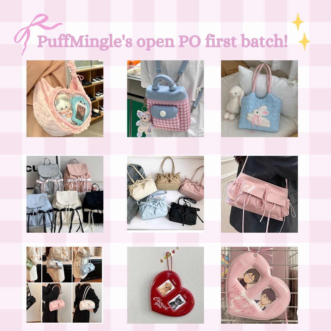 puffmingle's tweet image. PuffMingle open PO buat tas gemas dan juga keychain niih!

🎀 Harga bersih indo incl. packing
🎀 DP flat 30K (bisa via qris, pelunasan oren)
🎀 Estimasi 4-5 minggu
🎀 PO mulai dari 28 - 30 Agustus (jam 20.00)

‼️ Diskon 3% untuk min. pembelian 2 items! 😋

Katalog ada di bawah
