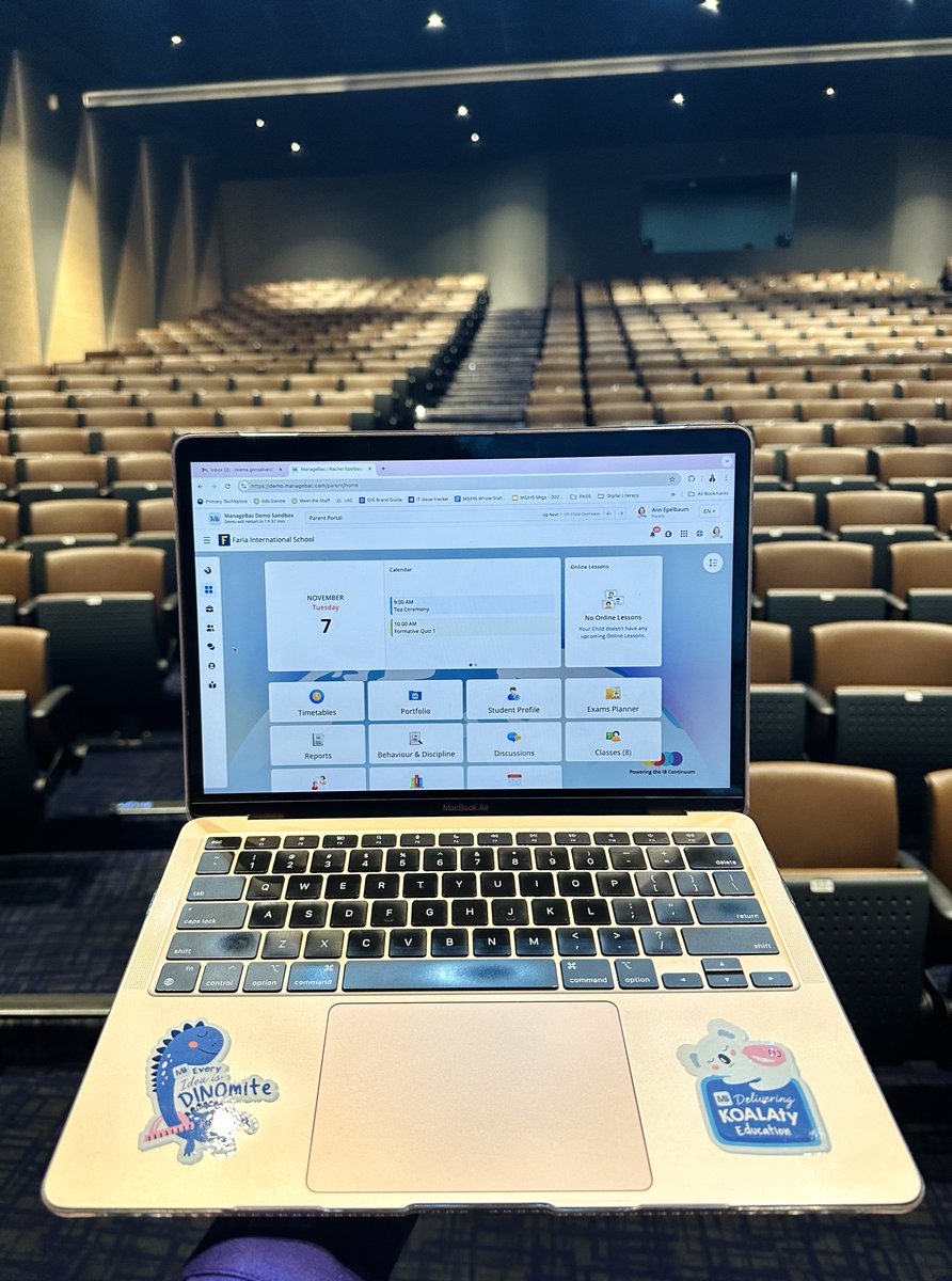 Reema Gonsalves (@reemagonsalves) on Twitter photo Had a great time leading our first <a href="/managebac/">ManageBac+</a> session today for Grade 6-9 Parents! We used Demo Sandbox to walk parents through all the features. It was interesting to explore the interface on various devices and to see firsthand how each device offers a unique user experience. Had a great time leading our first <a href="/managebac/">ManageBac+</a> session today for Grade 6-9 Parents! We used Demo Sandbox to walk parents through all the features. It was interesting to explore the interface on various devices and to see firsthand how each device offers a unique user experience.