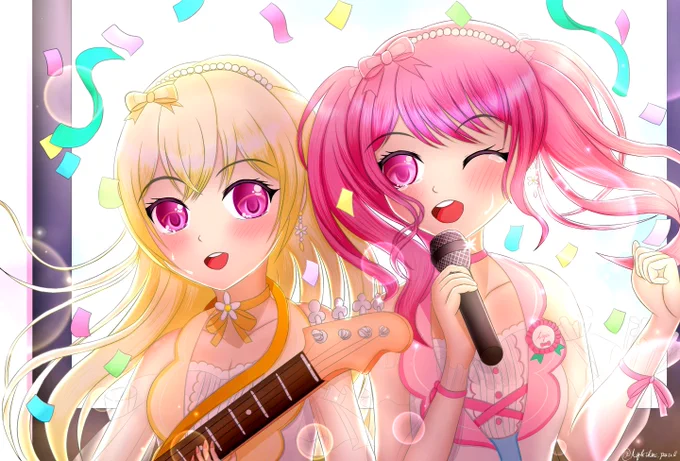 「夢に一途にまっすぐに…一緒に行こう!」 #bandoriart #パスパレ #あやちさ