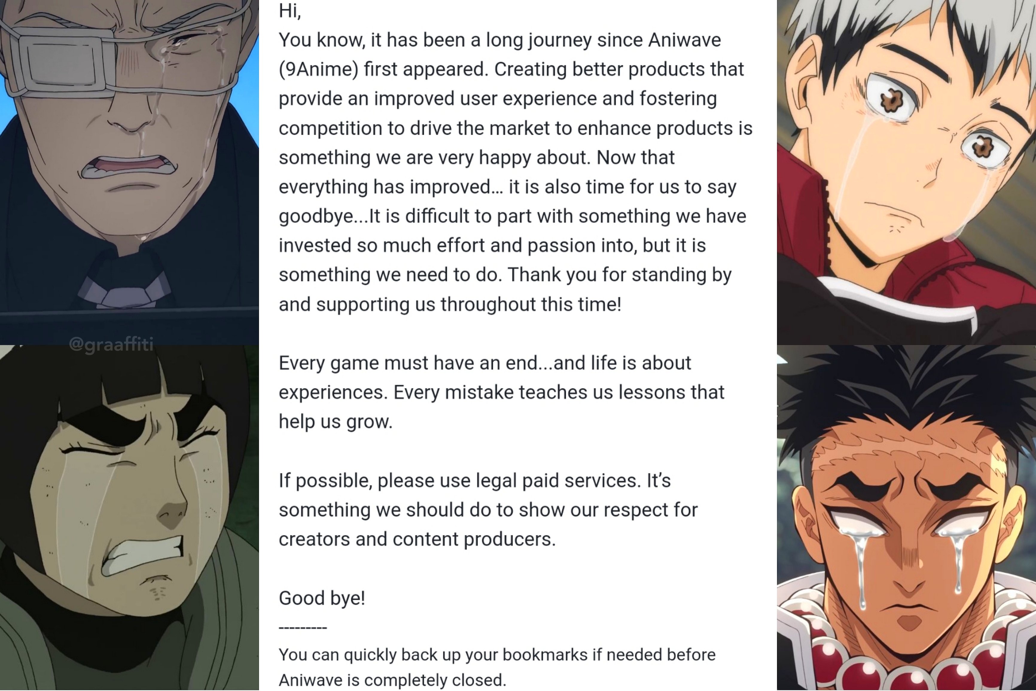 l○wkēy•AHMAD ➆ on X: “9anime/Aniwave Anime site permanently 