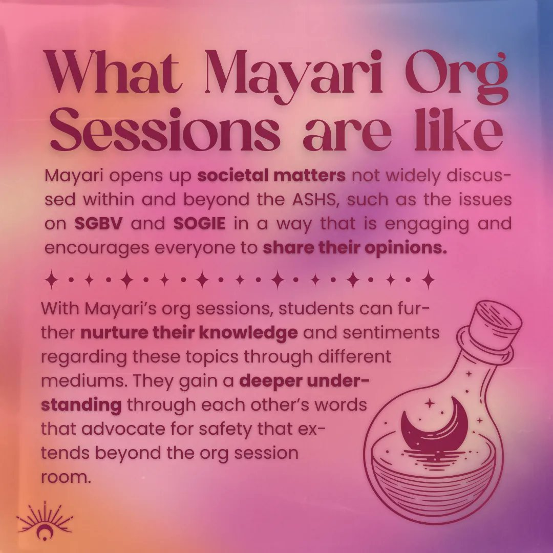 mayariashs's tweet photo. [MAYARI: Why join Mayari?]

✴︎ ୨⎯ Magmahal, maghilom, at maglingkod kasama ang Mayari.

In doubt and darkness, Mayari is your certainty. 🌞 In scars and ills, Mayari is your strength. 🌅

Be with us, as we paint the world 💫 with our emotions 🌼 and embody the essence of home. https://t.co/veM7rROSmc