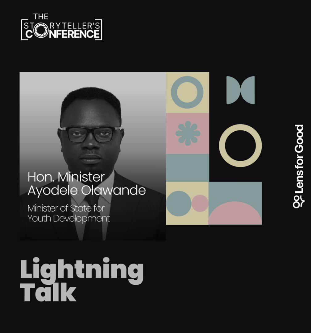 yunusxonline's tweet image. Minister of State for Youth Development, Engr. Ayodele Olawande will share his unique story and insights on youth empowerment in Nigeria at the storyteller’s conference. 

#LensForGood #TSC2024 #YouthEmpowerment
#NigerianLeadership