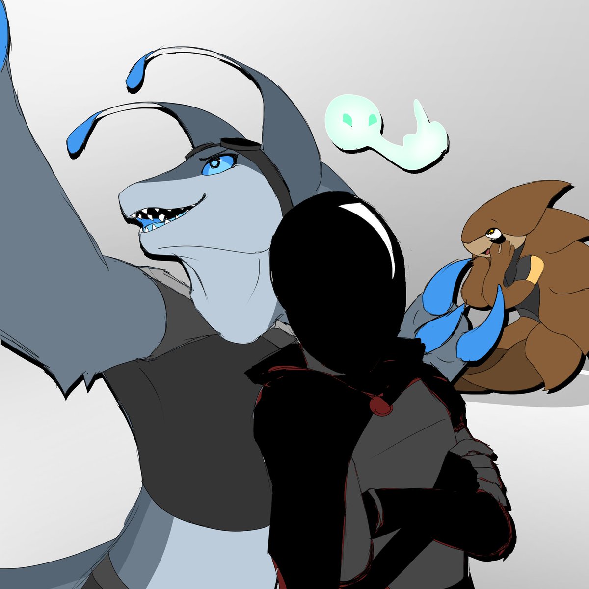 IgnisFelis's tweet photo. Kicking off my return with some new ocs I've been working on for a project. Meet An, Eva, Bilby, and Orb! The best space pirates this side of The Empire! https://t.co/lQZm1PMDg9