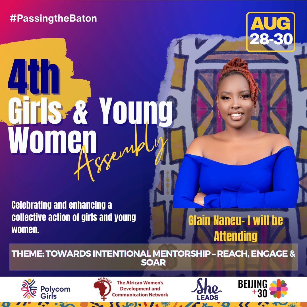Vibes on vibes on vibes.
An assembly of girls and young women, a safe space, a village.
<a href="/FemnetProg/">FEMNET</a> <a href="/polycomgirls/">polycomgirls</a> <a href="/SheLeadsKenya/">She Leads Kenya</a>
#Beijing30 
#ICPD30