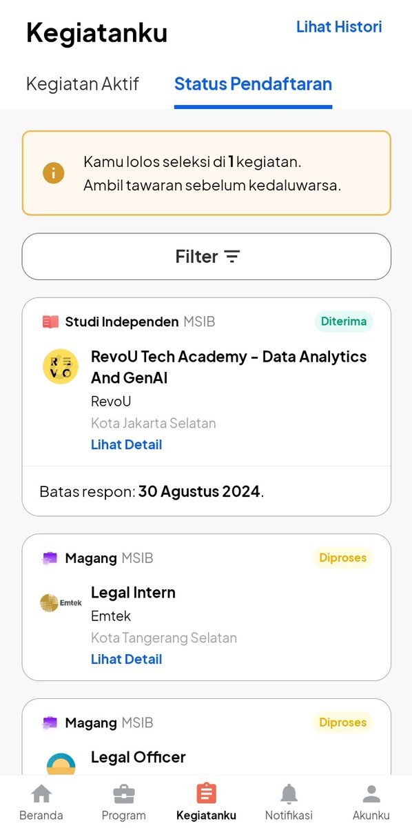 Linjur sih ini, semoga bisa survive 🫠 Ada yang ikut stupen RevoU data analytics and GenAi?? ayo kita mutualann 🧍🏻‍♀️
#msib #RevoU