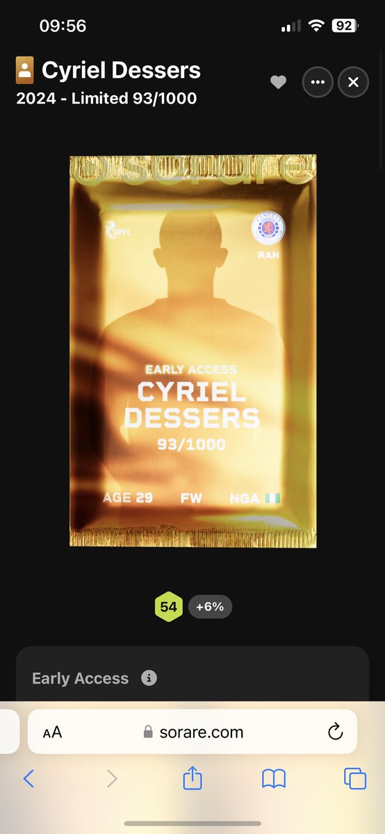 McBrideAce's tweet photo. 🚨 giveaway 🚨 

I am giving away this fine striker who will be no doubt causing Celtic lots of issues in the Glasgow derby

To enter:-

Like and retweet 

Follow @Predictorfy 
Subscribe to my YouTube (free) https://t.co/Furf97ba8E

Draw done at the weekend #sorare https://t.co/g1edH0kruL