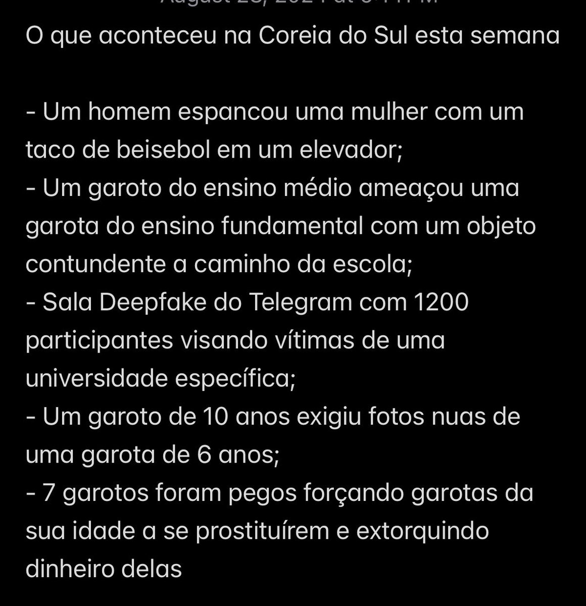 livmarktuan's tweet photo. Casos que viraram notícia na Coreia do Sul desta semana

Muito bom ser mulher nesse mundo 👍👍 https://t.co/PL76mtKscJ