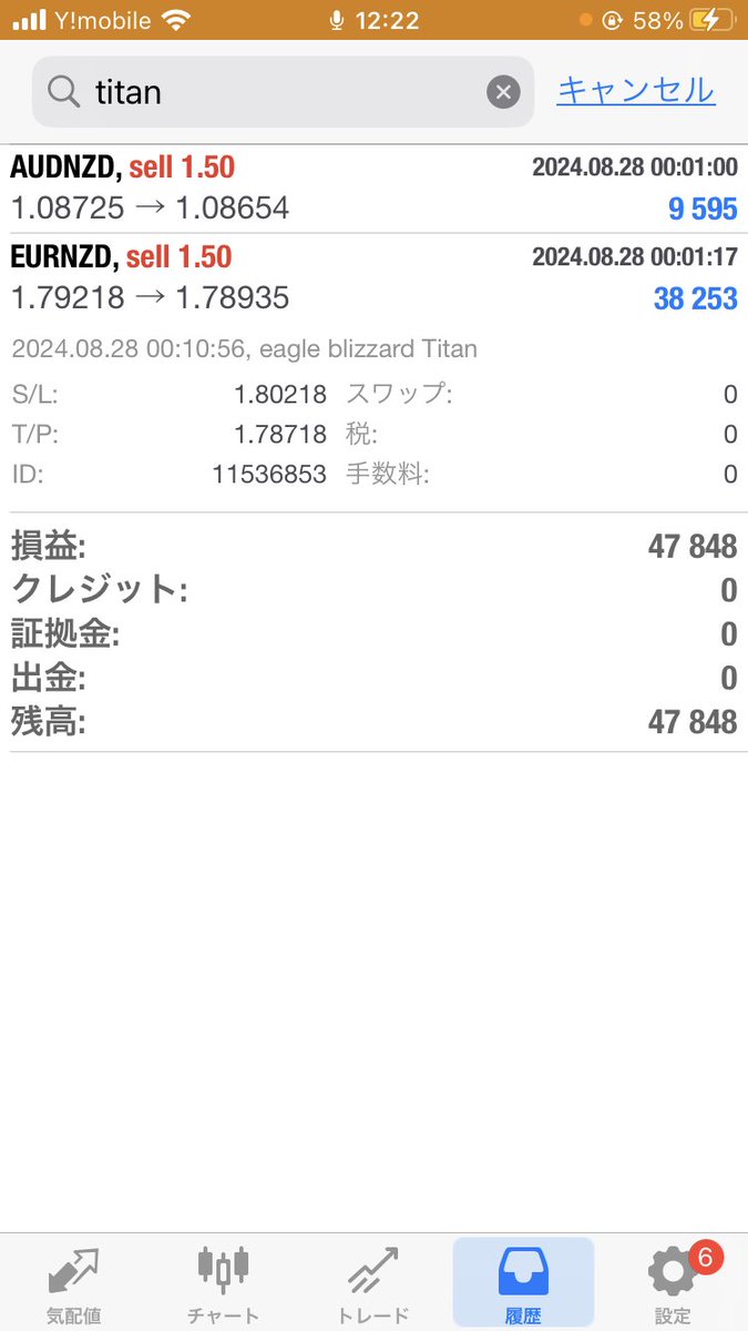 hiroakabeast's tweet photo. 朝スキャ絶好調💰
10万円ほどの利益💰

本日収支
swallow blizzard Axiory 利益
eagle blizzard
MT5 利益
XM なし
TITAN 利益
TITAN another currencies 利益
IC なし
AXI なし
phoenix blizzard Ω なし
peacock なし
owl なし
elephant なし
stork なし
HYM ポジ1
wolf 利益

明日の稼働に関して
eagle blizzard JPY停止
swallow blizzard JPY 停止
phoenix blizzard Ω  停止
peacock 停止
wolf、HYM、owl、elephant、stork 通常稼働

明日は僕は上記で予定しています☺️

全ea収支は☟オプチャにて
https://t.co/gC94bK5T2i

現在の各ブローカーのスプレッド比較☟
https://t.co/THC0eTIoie