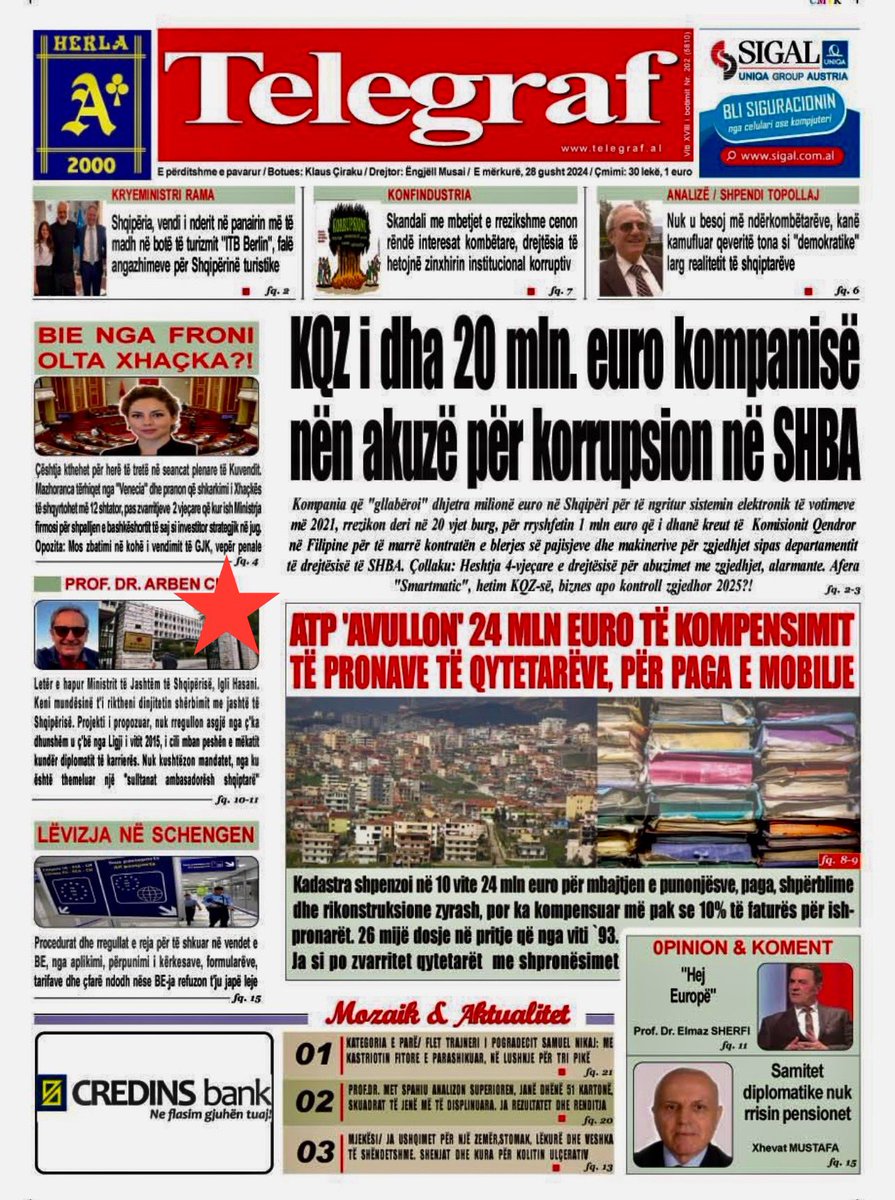 Open letter to the Foreign Minister of 🇦🇱<a href="/IgliHasani/">Igli Hasani</a> on the draft law on the 🇦🇱 Foreign Service <a href="/AlbanianDiplo/">Albanian MEFA 🇦🇱</a> ✍️#Diplomacy 
👉gazetadita.al/leter-e-hapur-…