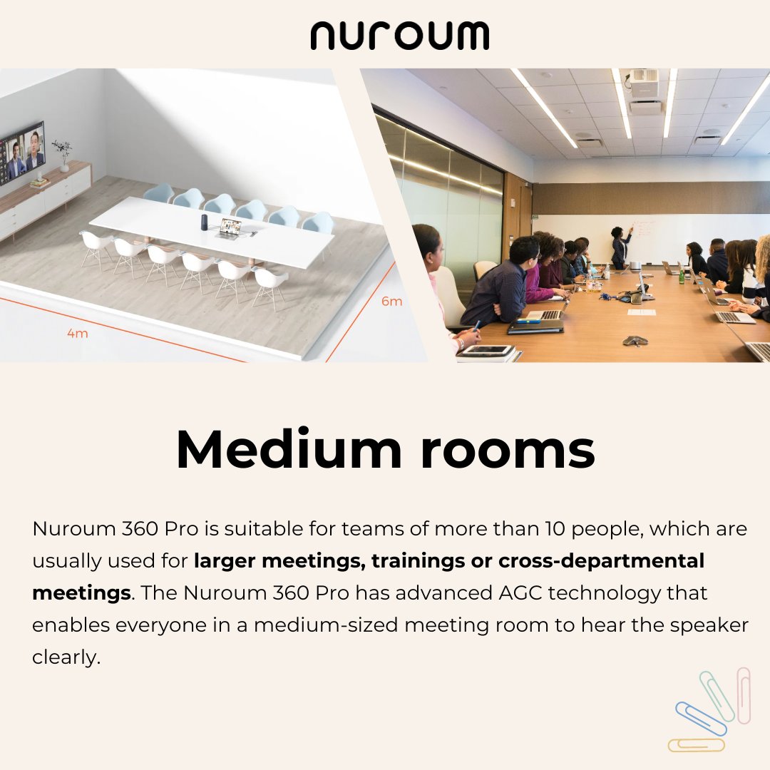 ✨The Nuroum 360 Pro is your all-in-one solution for all room sizes, ensuring an efficient and professional meeting experience.
🔗 Discover more about how Nuroum 360 Pro can transform your meetings: nuroum.com/product/all-in… 
#nuroum #conferenceroom #meetingsolutions