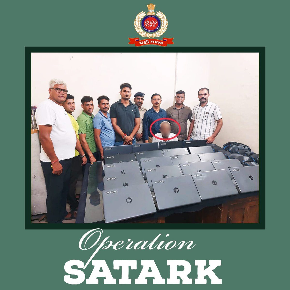 RPF INDIA (@rpf_india) on Twitter photo BUSTED!
#RPF #Ambala with #CIB team seized 20 laptops worth ₹20 lakhs being illegally transported via train.
Arrested one person!
We are keeping our tracks clear of illicit trade!
#OperationSatark
<a href="/RailMinIndia/">Ministry of Railways</a> <a href="/rpfnr_/">RPF Northern Railway</a> BUSTED!
#RPF #Ambala with #CIB team seized 20 laptops worth ₹20 lakhs being illegally transported via train.
Arrested one person!
We are keeping our tracks clear of illicit trade!
#OperationSatark
<a href="/RailMinIndia/">Ministry of Railways</a> <a href="/rpfnr_/">RPF Northern Railway</a>