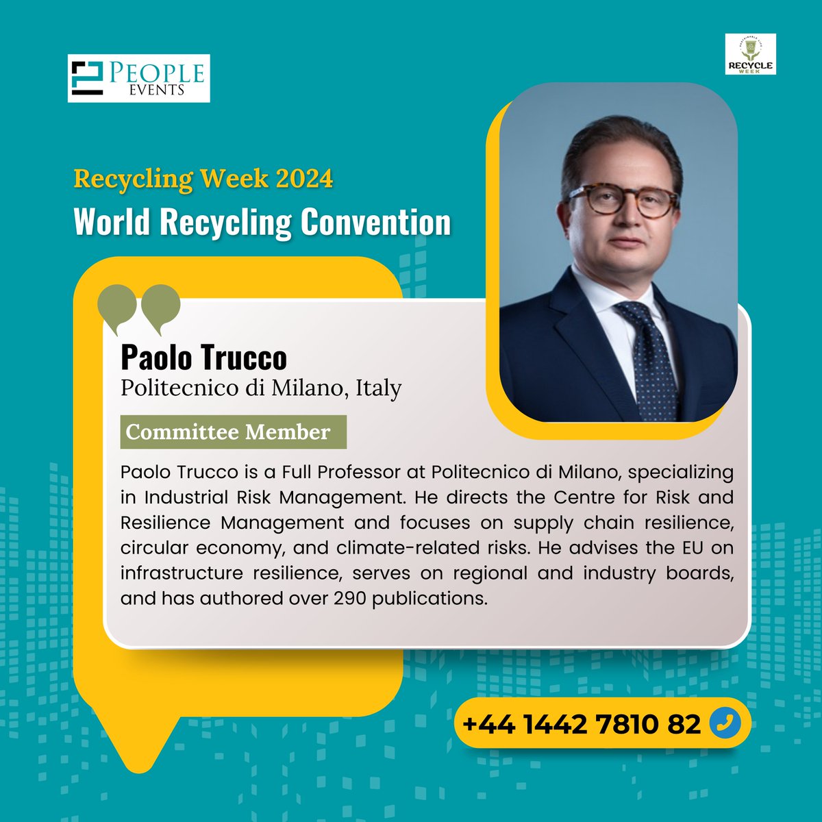 Recycling_Week's tweet photo. 🌍♻️ Exciting times ahead! As we gear up for Recycling Week 2024, I'm thrilled to share that I'll be part of the World Recycling Convention in the heart of Rome, Italy! 🇮🇹 https://t.co/QdAy5J4li7