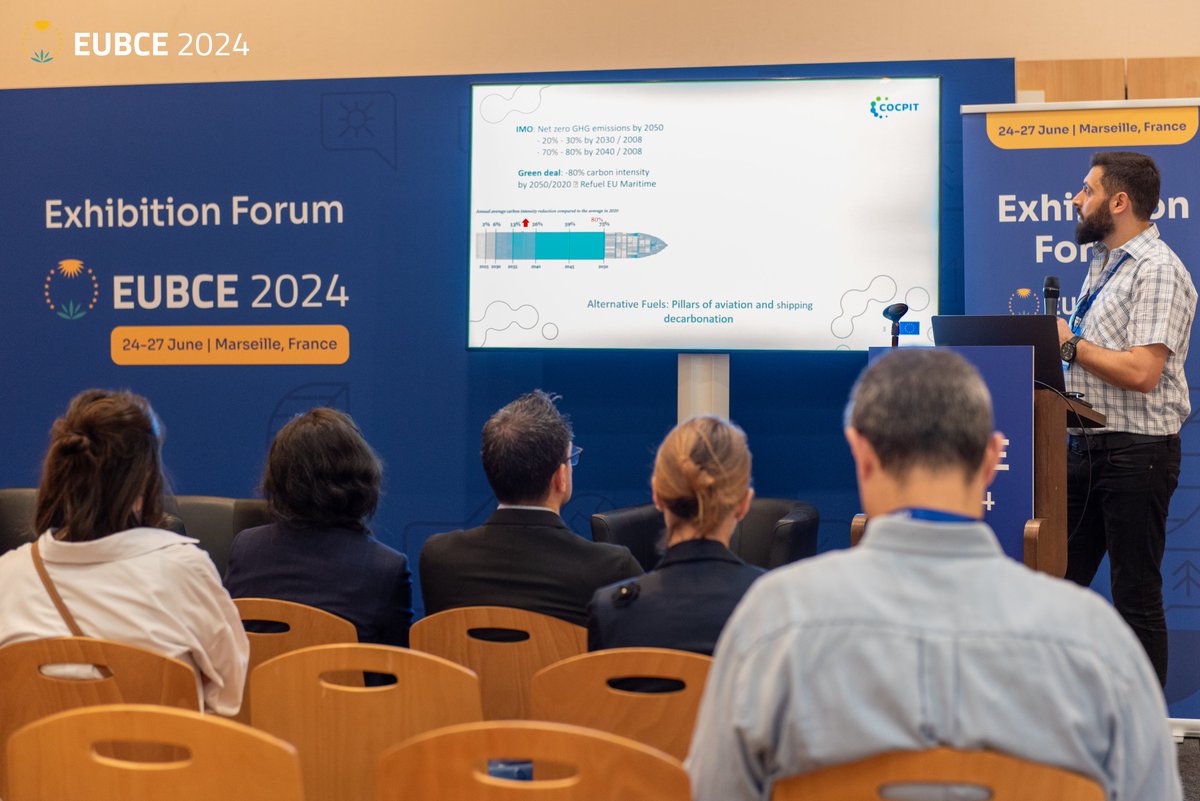 COCPIT Project (@cocpit_project) on Twitter photo ✨It was a pleasure to present the <a href="/COCPIT_Project/">COCPIT Project</a> at <a href="/EUBCE/">EUBCE - European Biomass Conference and Exhibition</a> 2024 in Marseille, France!
⏳We look forward to the 2025 edition with updates and news on microalgae and biofuels!
#microalgae #shipping #aviation #biofuels ✨It was a pleasure to present the <a href="/COCPIT_Project/">COCPIT Project</a> at <a href="/EUBCE/">EUBCE - European Biomass Conference and Exhibition</a> 2024 in Marseille, France!
⏳We look forward to the 2025 edition with updates and news on microalgae and biofuels!
#microalgae #shipping #aviation #biofuels
