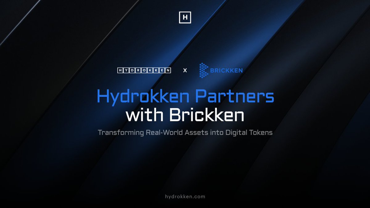 hydrokken's tweet photo. 1/3 We would like to tell you about our partnership with @Brickken — a platform that expands the possibilities of tokenizing real-world assets (#RWA).

#partnership #crypto https://t.co/eWWN8YrhqE