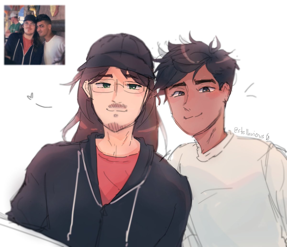 stellarious0's tweet photo. drawing happyduo from your fav screenshots! 

(pt 6)
#skeppyfanart #badboyhalofanart https://t.co/EeMQgxTYHQ
