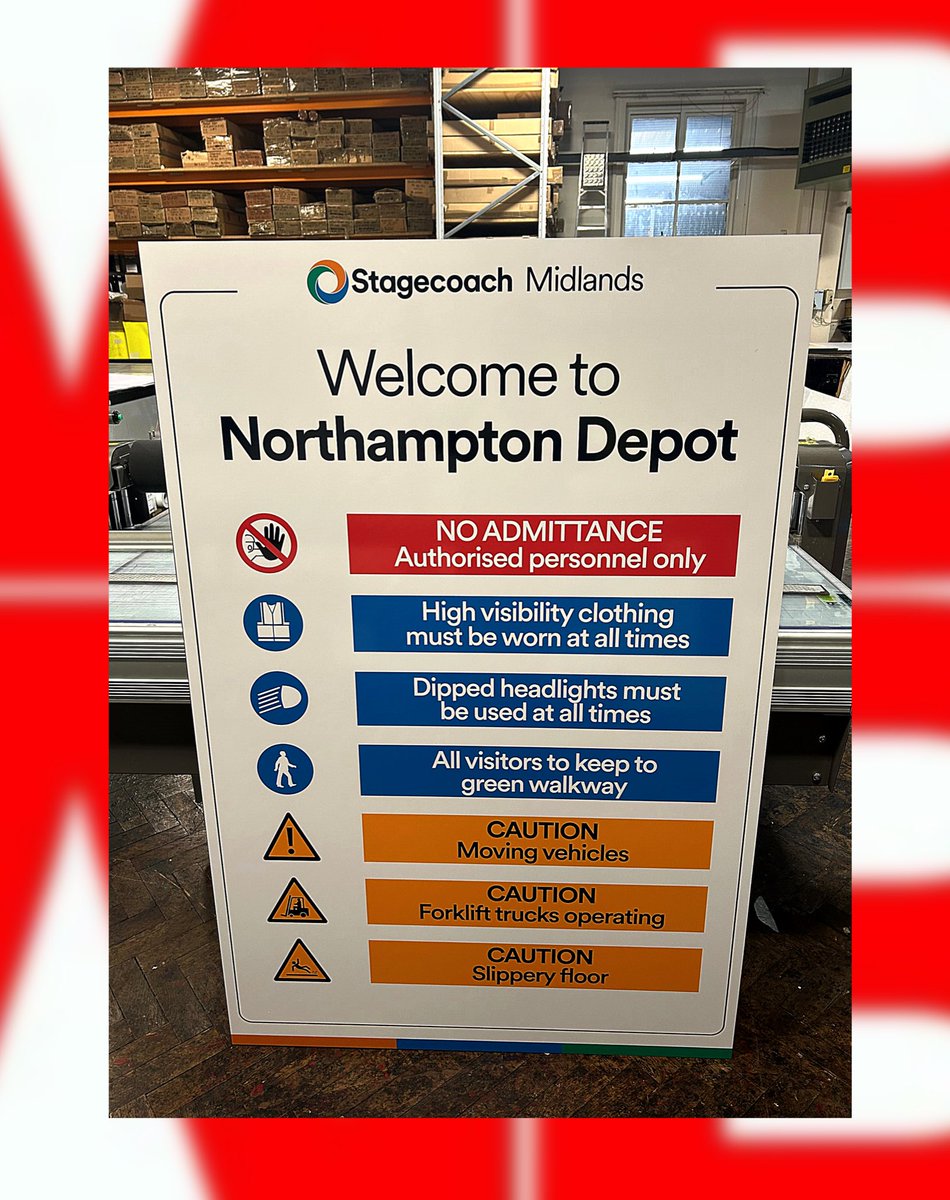 Checkout this depot sign, designed and supplied by our talented team here at McKenna Brothers for Stagecoach Northampton depot! 😁👏 

#vehiclegraphics #vehiclelivery #mckennabrothers