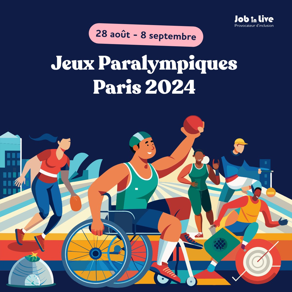 Les Jeux Paralympiques 2024 commencent maintenant ! 🎉 Soyez prêts à être inspirés et à célébrer l'excellence sportive du 28 août au 8 septembre.
 
Ensemble, faisons des Jeux Paralympiques 2024 un événement inoubliable.

#JOP2024