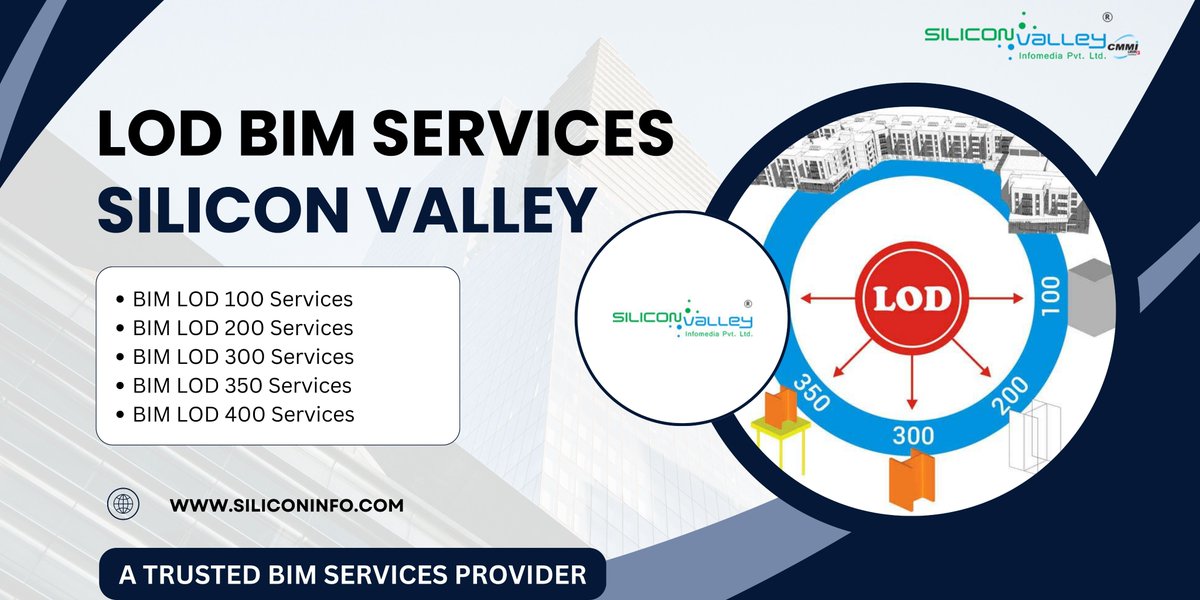 silicon_ltd's tweet image. Need top LOD BIM services? 🚀

Silicon Valley Infomedia delivers expert BIM consulting from LOD 100 to 500! Boost your project’s accuracy and efficiency with us! 🏗️✨
#BIMConsultant #LODServices #LevelOfDevelopment #BIMServices

🌐siliconinfo.com/building-infor…
