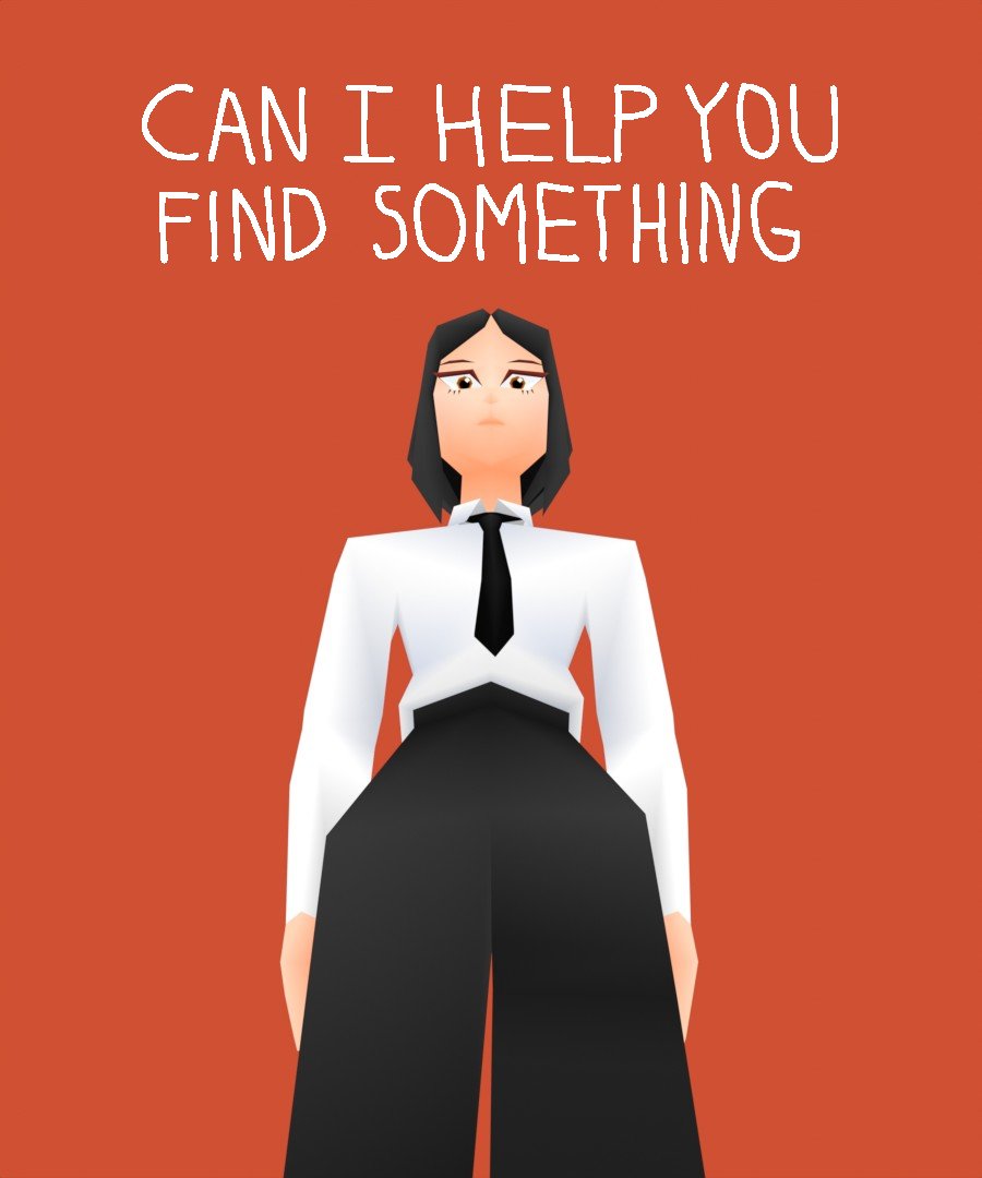 Garbaj2's tweet image. when you try making a makima knockoff but get a micro center employee instead