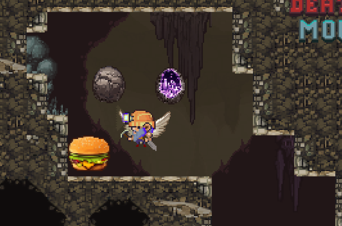 GillisLLC's tweet photo. It's not everyday you find a Cheeseburger in a Geode~?
#DeathTrapMountain #IndieGameDev https://t.co/qCIAmjDAHs