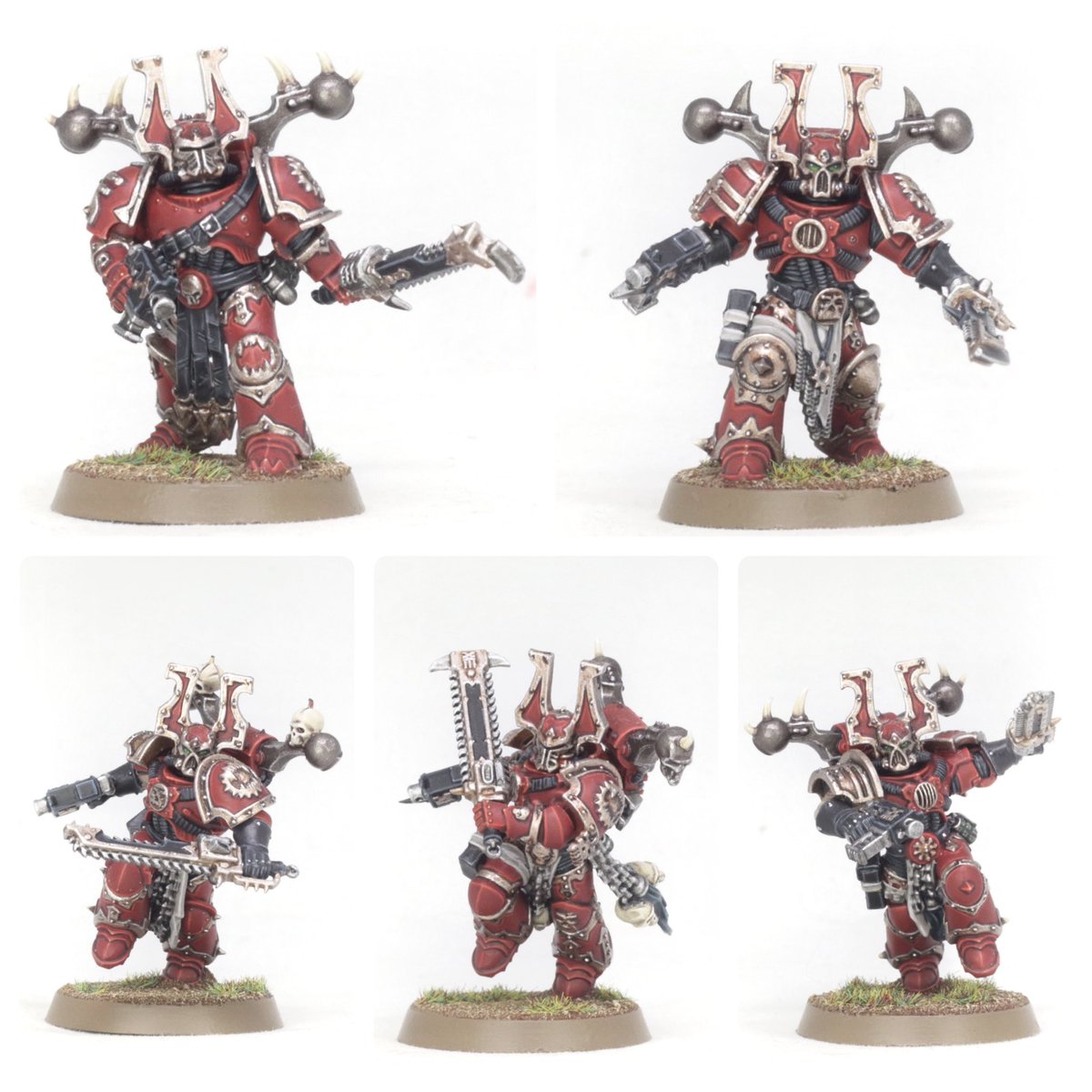 Krazy_Doug's tweet image. Im part of the 40 hours of 40k for CALM charity and recently a bunch of top painters painted up some World Eaters to raffle off and heres my contribution and heres a link if you wanna buy a ticket/donate ect..  tinyurl.com/40-hours-of-40k #WarhammerCommunity #PaintingWarhammer #KORN