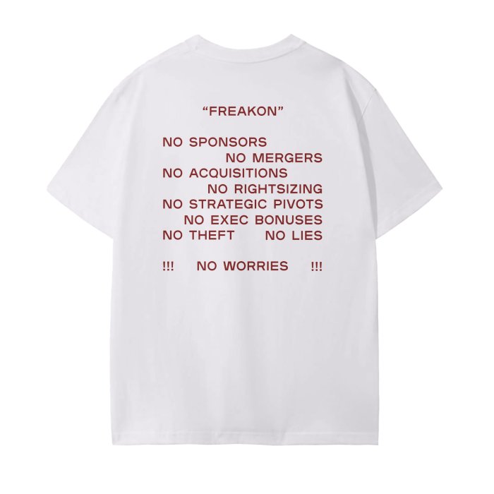 there's freakon merch now we're so back baby