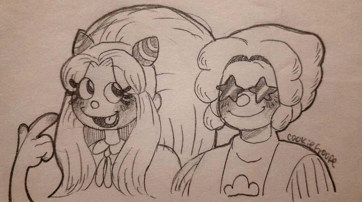 CookieFroope's tweet image. They're good friends :D
#WelcomeHome #welcomehomepuppetshow #welcomehomefanart #WelcomeHomeOc #PoppyPartdrige #SallyStarlet #JulieJoyful #traditionalart #Doodles #ApolloSweetheartOc