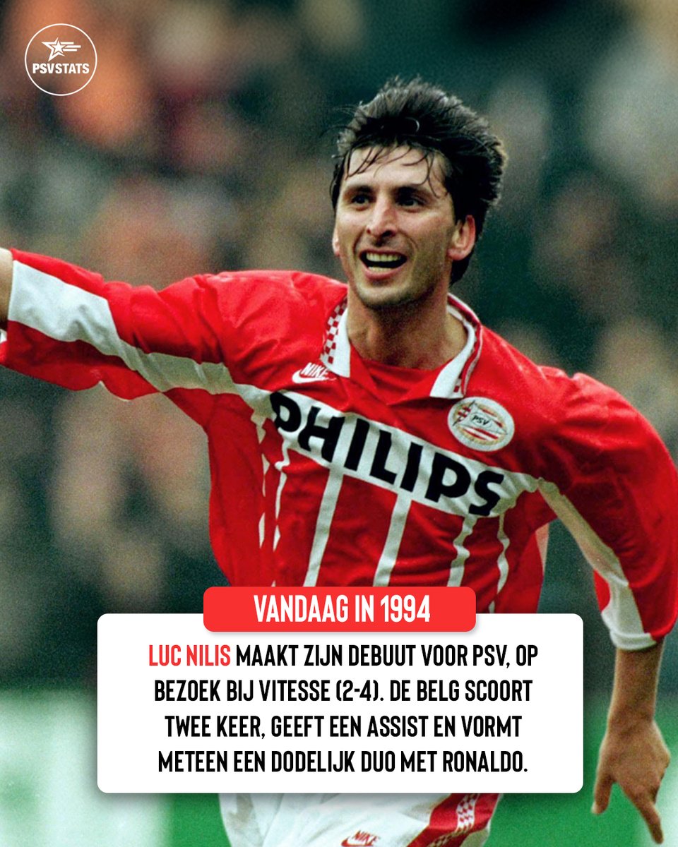PSVStats's tweet photo. Vandaag 30 jaar geleden: 𝗥𝗼𝗻𝗮𝗹𝗱𝗼 🤝 𝗟𝘂𝗰 𝗡𝗶𝗹𝗶𝘀 https://t.co/WRTiqnKvcV