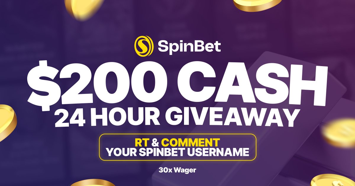 You all loved this so we're going to run another $200 giveaway for 24 hours only! 

All you have to do to get involved is the following: Retweet☑️
Comment your SpinBet Username☑️
&amp; Be following us on Twitter (X) ☑️