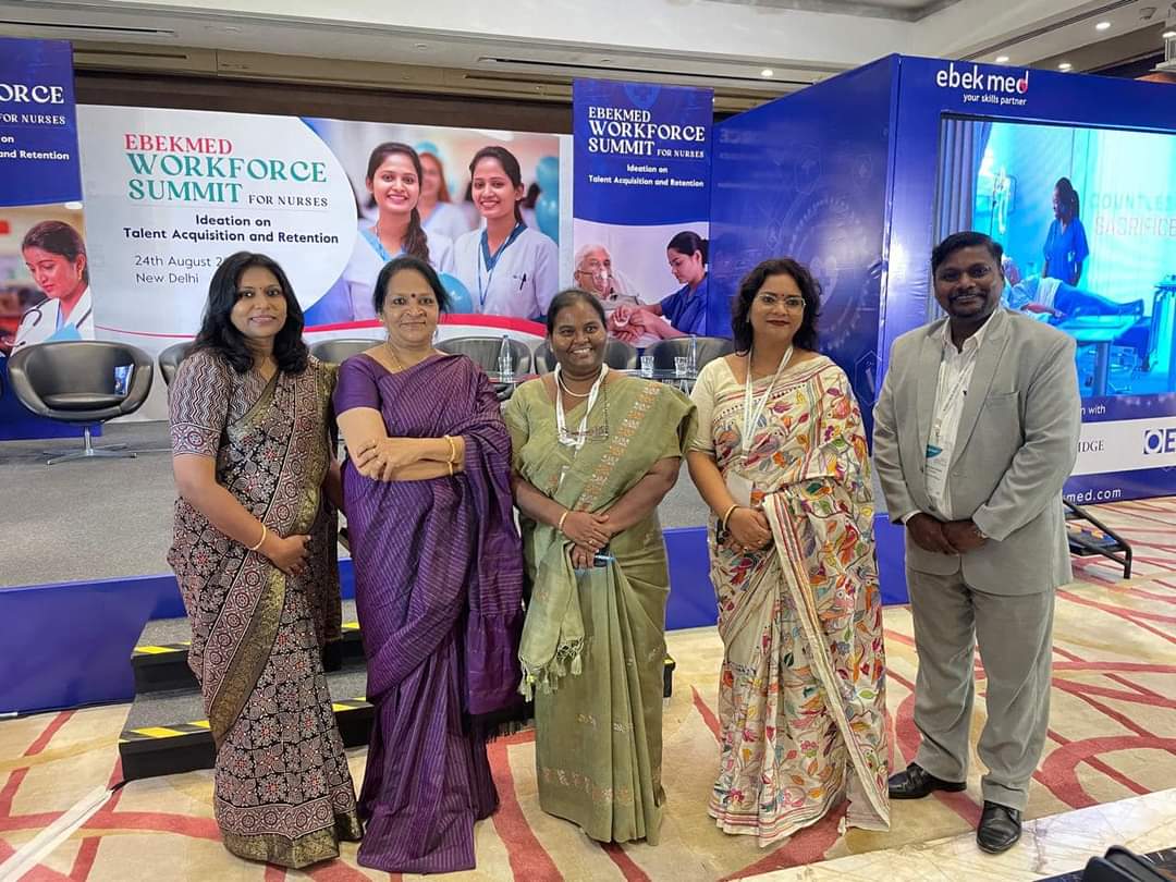 MetroCollege1's tweet photo. Prof. Pravin Prakash attended EBEKMED Workforce Summit 2024, discussing strategies for nursing talent retention and innovation in healthcare, with TNAI signing an MoU to enhance nurse training.
#NursingLeadership #HealthcareInnovation #WorkforceSummit2024 #TalentAcquisition https://t.co/PkXr2KhFdm