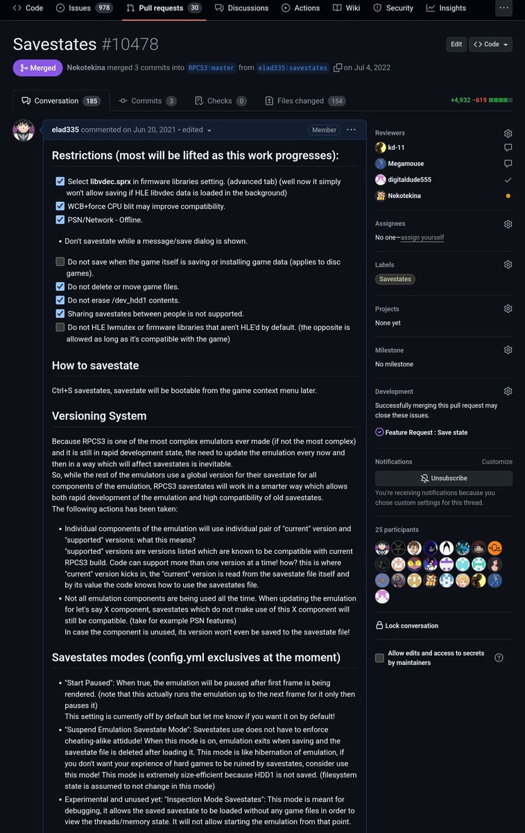 elad335's tweet photo. Elad335 Implements savestates for RPCS3 emulator, managing saving in an intricate multi-threaded and recompiled-code based environment and implements one-of-a-kind versioning system to ensure future compatibility. (2021)

https://t.co/tN3UxE7xSh https://t.co/C9rkmqNGIL
