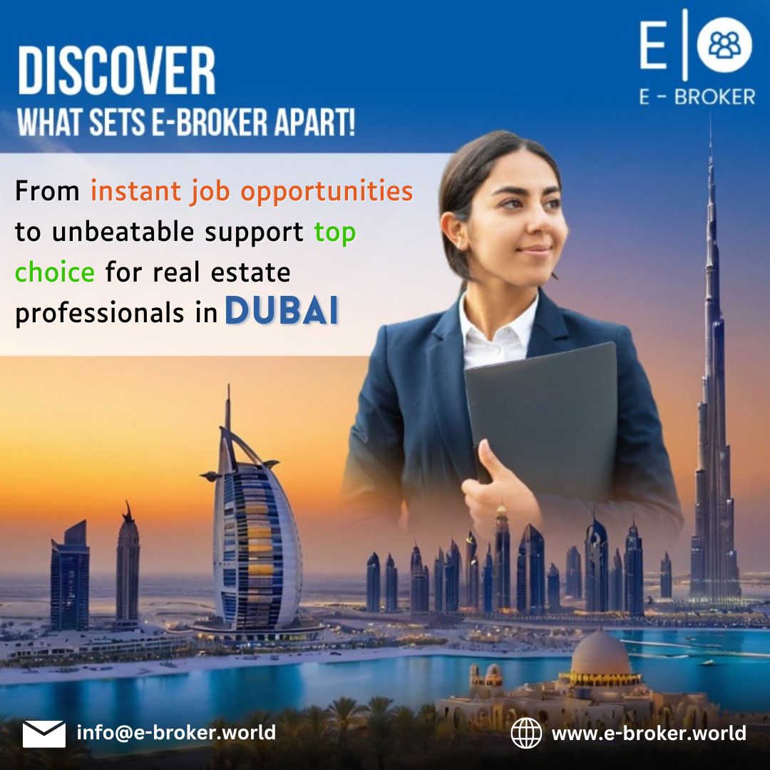 e_Broker_2024's tweet image. From instant job opportunities to unbeatable support, eBroker is the top choice for real estate pros in Dubai. Elevate your career with us! 
🌐 e-broker.world
✉️ info@e-broker.world

#eBroker #DubaiRealEstate #CareerGrowth #RealEstateSupport #JoinEBroker #BlacAndCo